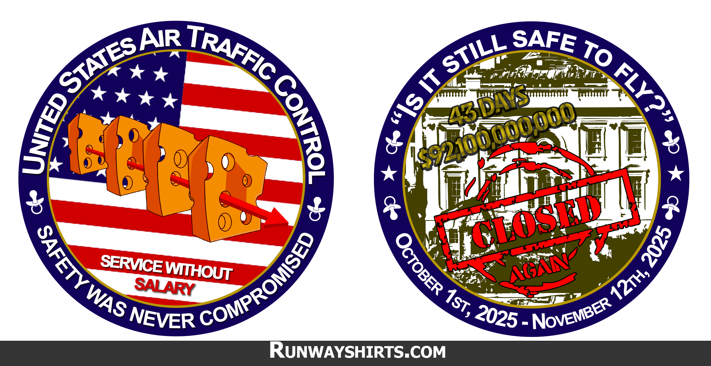 Pre-Order: 2025 Air Traffic Control Shutdown Challenge Coin