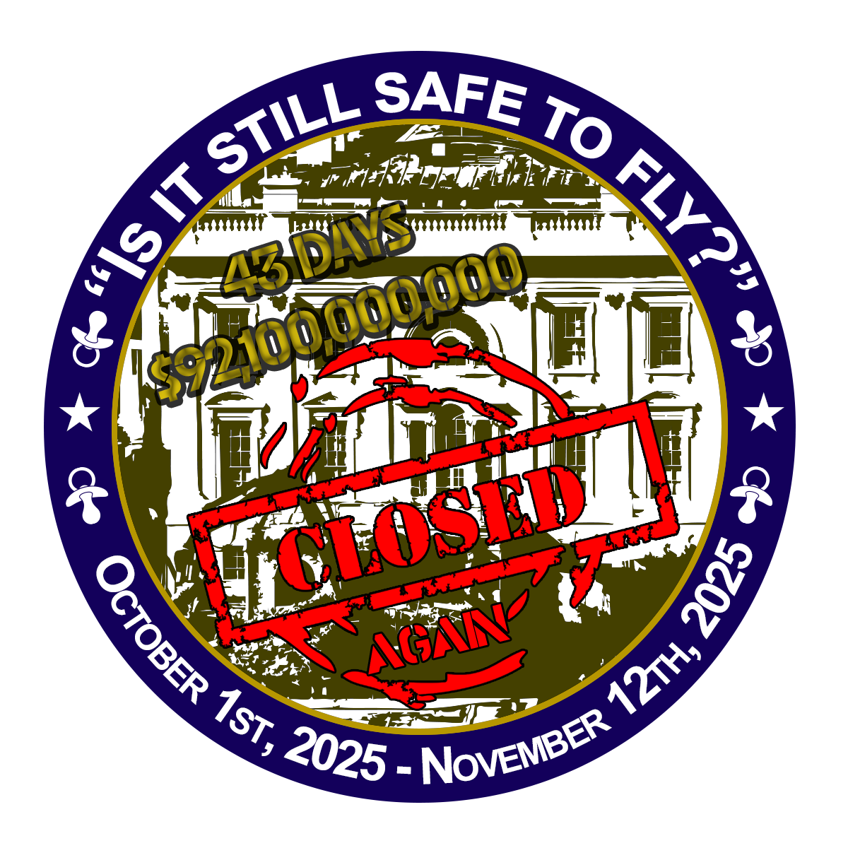 Pre-Order: 2025 Air Traffic Control Shutdown Challenge Coin