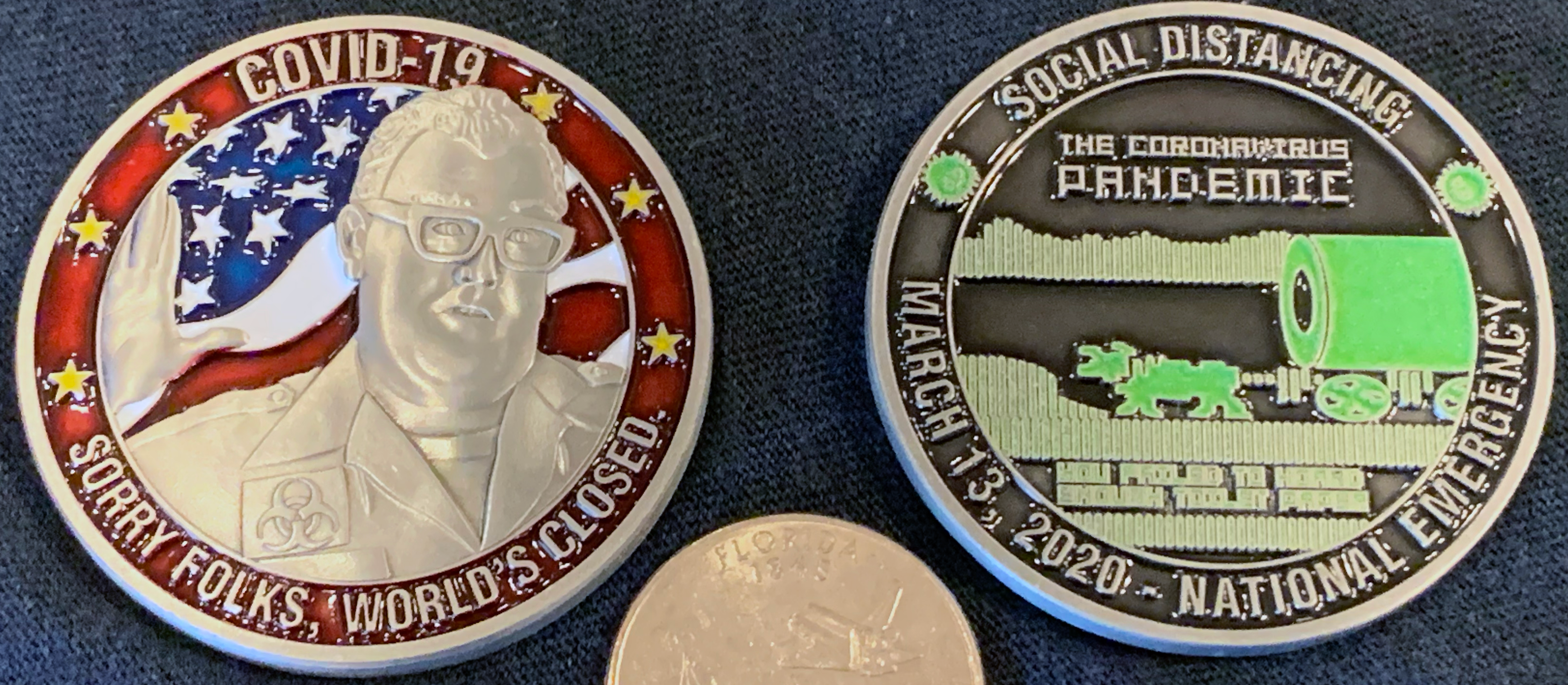 Covid - World's Closed Challenge Coin